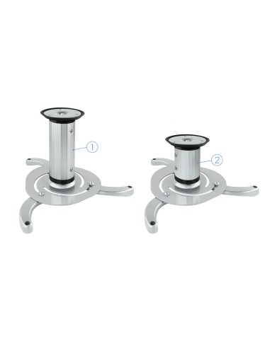 SOPORTE UNIVERSAL DE TECHO GIRATORIO 360º PARA PROYECTOR PLATA